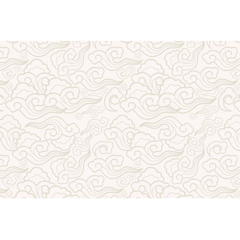 Cream cloud Pattern Seamless Wall Mural Wallpaper