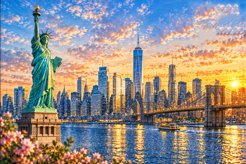 New York urban architecture Wallpaper Mural | Custom Size