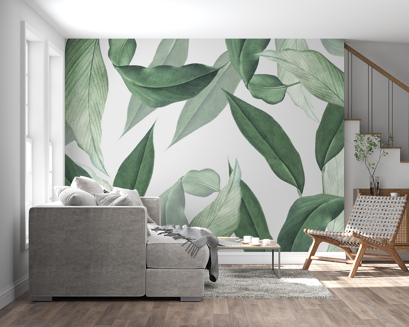 Papier Peint Vert Feuille