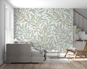 Papier Peint Motif Vert D Eau