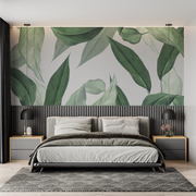 Papier Peint Vert Feuille