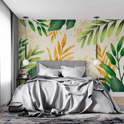 Papier Peint Vert Et Jaune