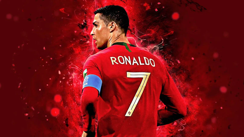 Football Mural Wallpaper | Dynamic Red Sport Theme