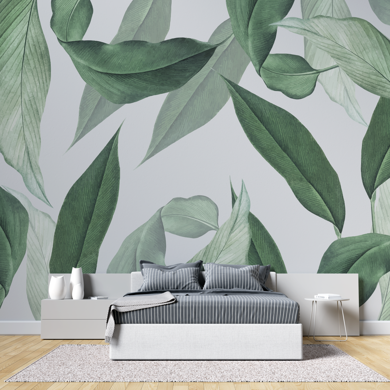 Papier Peint Vert Feuille