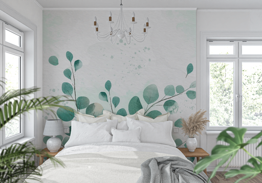 Papier Peint Vert Eucalyptus